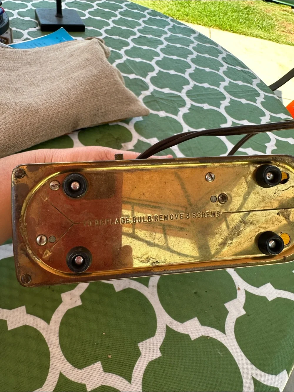 Yellow Retro Table Clock - Midcentury Style